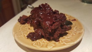 Fudgy Whole Wheat Pumpkin Cake Brownies - brownies on a plate