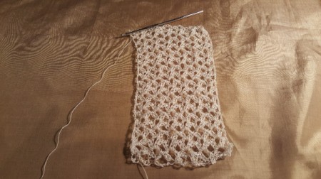Time For Tea Lace Gloves - nearly complete