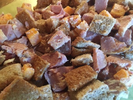 Ham and Cheese Fondue Bake