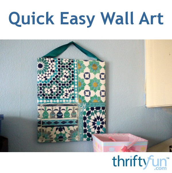 Quick Easy Wall Art  ThriftyFun