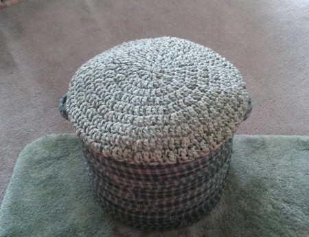 Making a Foot Stool from a Kitchen Pot