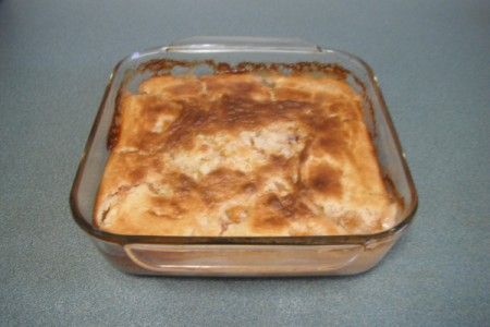 Gluten Free Cobbler from Frozen Peaches