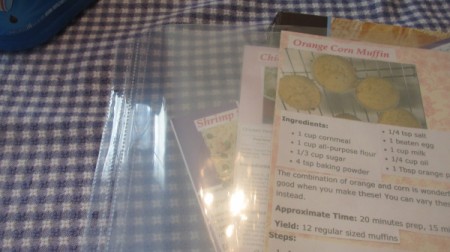 A scrapbook of recipes.