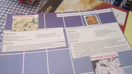 A scrapbook of recipes.