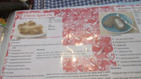 A scrapbook of recipes.