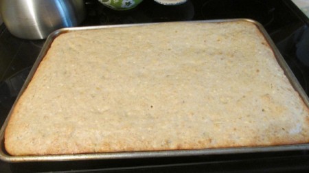 Frosted Banana Bread Squares