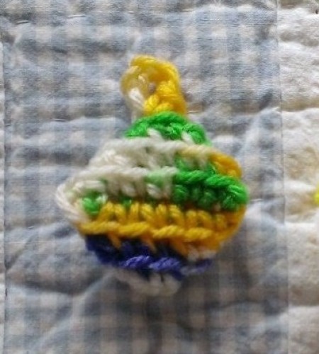 small crochet hot pad magnet