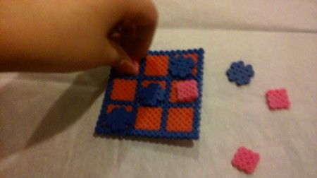 Perler Bead Tic-Tac-Toe