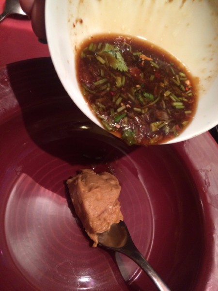 Thai Beef and Peanut Sauce Beans