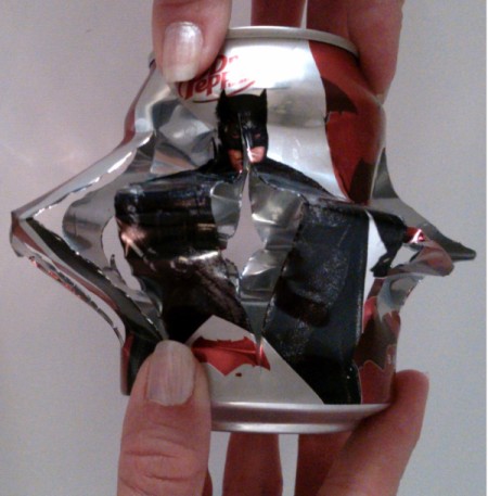 Soda Can Lantern as Outdoor Decor