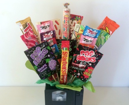 VHS Tape Candy Bouquet