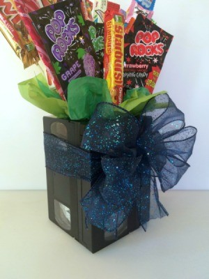 VHS Tape Candy Bouquet