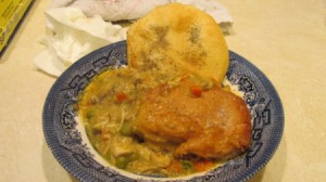 Homemade Chicken Pot Pie - plated