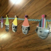 Baby Faces Birthday Banner