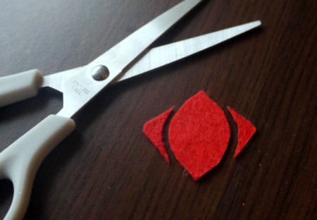 Felt Teardrop Earrings