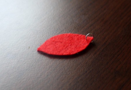 Felt Teardrop Earrings
