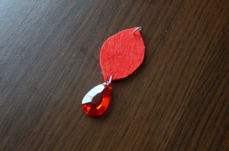 Felt Teardrop Earrings
