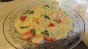 Lazy Man's Shrimp Alfredo