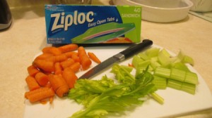 Cutting up Veggies to Save