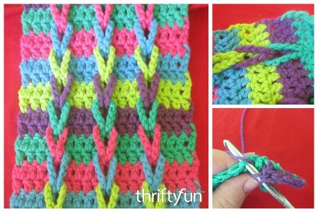Making a Connecting Loops Crocheted Scarf
