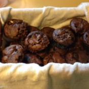 A basket of s'mores cupcakes.