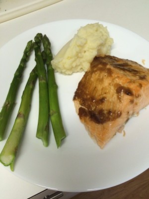 Salmon with Brown Sugar Glaze