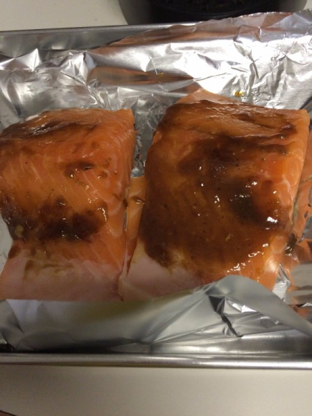 Salmon with Brown Sugar Glaze