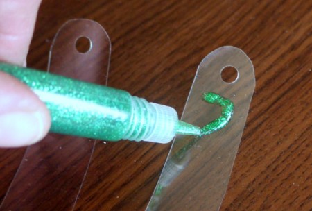 Glitzy Earrings From a Plastic Bottle