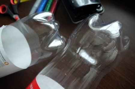 Glitzy Earrings From a Plastic Bottle