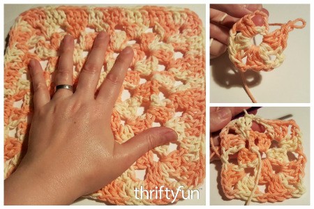 Making a Granny Square Crochet Dishcloth