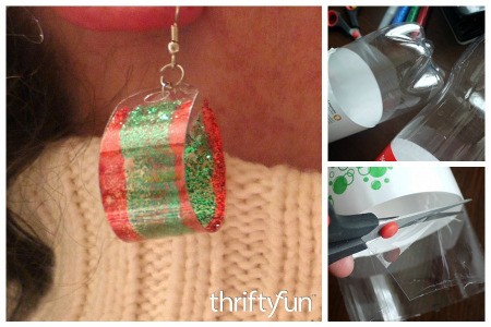 Making Earrings from Plastic Drink Bottles