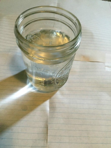 Jar Snow Globe - liquid in jar