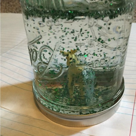 Jar Snow Globe - completed jar