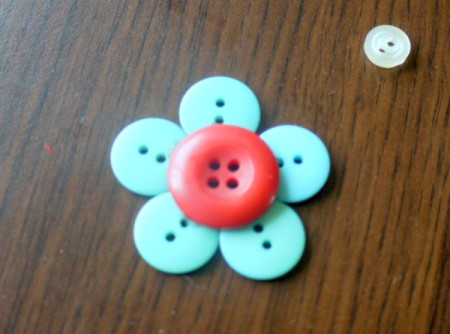 Button Brooch