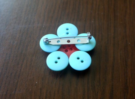 Button Brooch