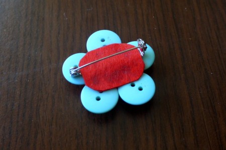 Button Brooch