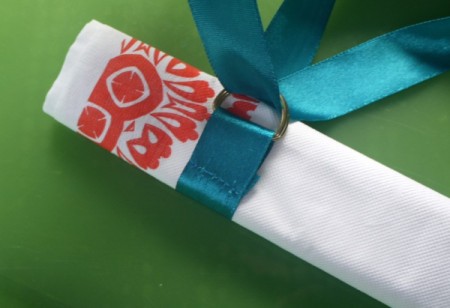 Easy Ribbon Tie for Serviettes (Napkins)
