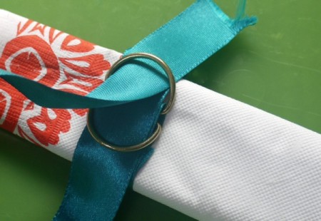 Easy Ribbon Tie for Serviettes (Napkins)