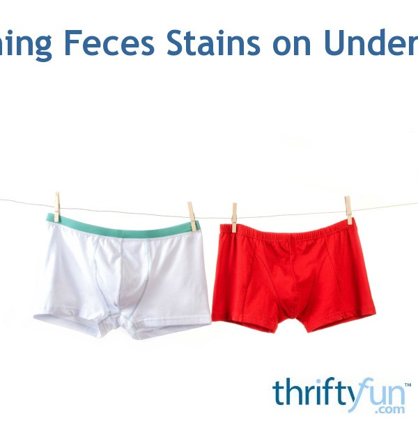 feces underwear stains cleaning stained underpants