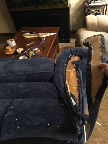 Repairing Cat Scratched Couch