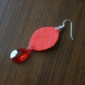 Making Felt Teardrop Earrings