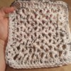 Crocheted V-Stitch Dishcloth - finished dishcloth