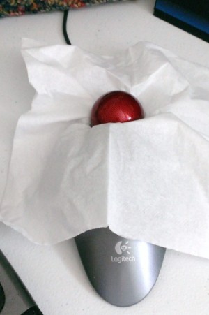 Clean Your Trackball with a Tissue