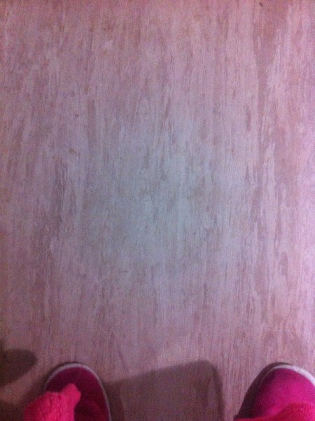 Damaged flooring finish