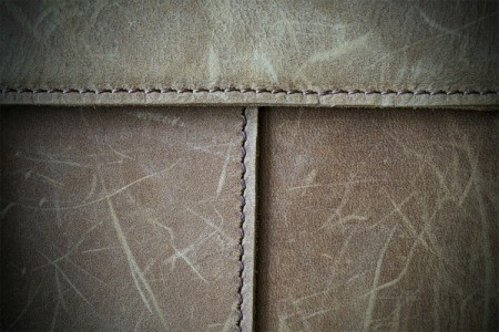 Close up of nubuck leather with scratch marks