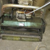 gas powered reel mower