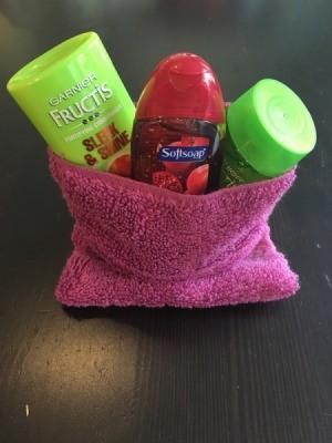 bag with toiletries