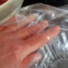 Plastic Bag for Messy Food Preparation