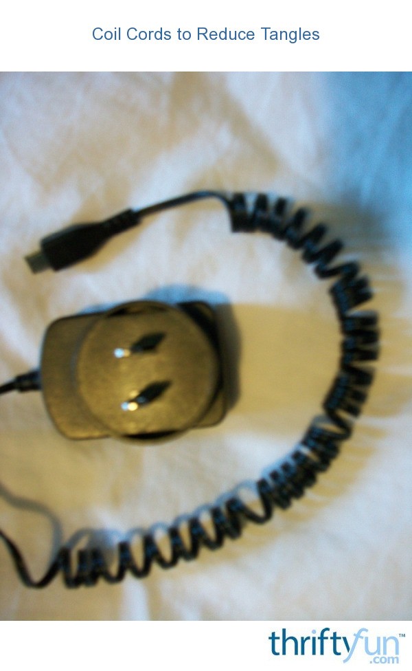 Coil Cords to Reduce Tangles ThriftyFun