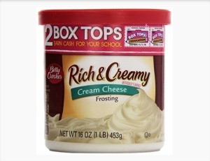 tub of frosting